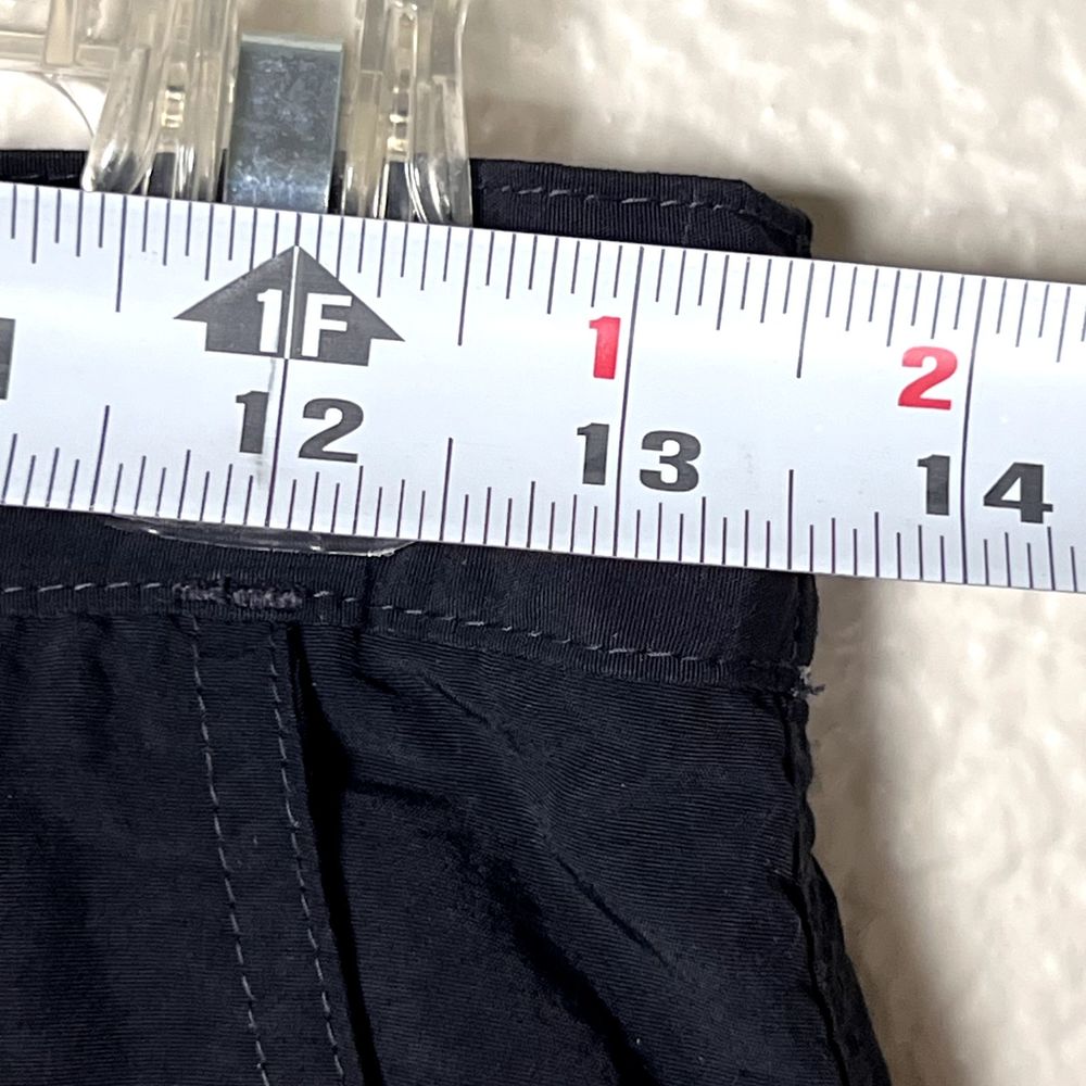 Royal Robbins Convertible Pants Womens Size 2 Black Cargo Zip Off Elastic Travel - Picture 12 of 14